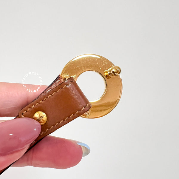 Vintage CELINE Donut Belt - Caramel Brown*Gold