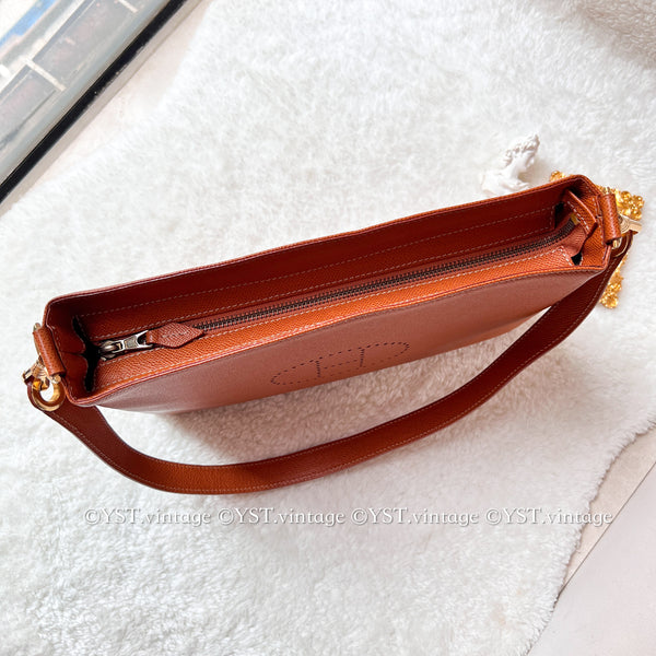 【Auction 7 April】Vintage High-Class Videpoches Bag - Golden Brown