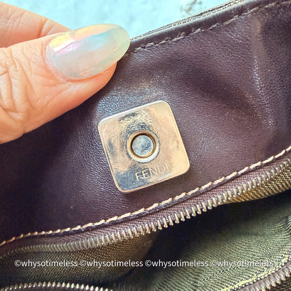 Vintage Fendi Zucca Tote Bag GHW