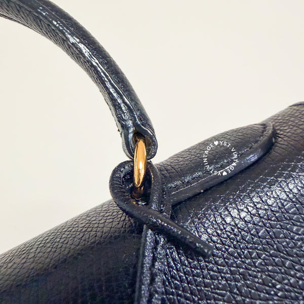 Vintage High-Class Kelly28 Bag - Black
