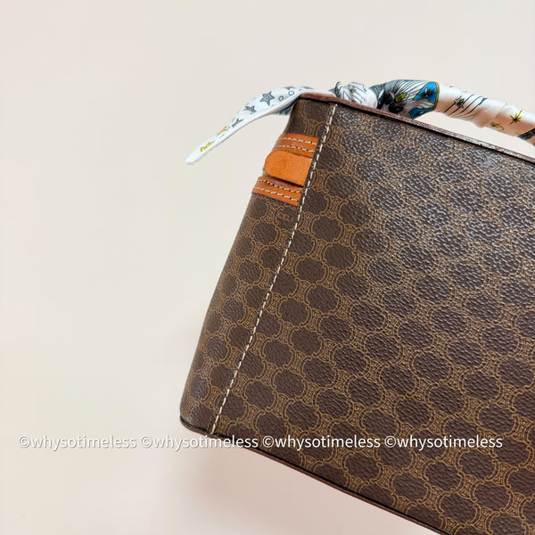 Vintage CELINE Macadam Vanity Bag 039 - Brown