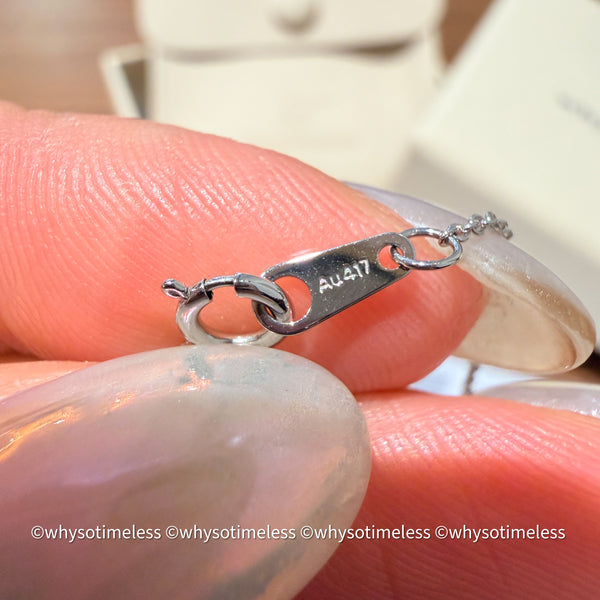 1.21ct Lab Grown Diamond 10K Marquise Brilliant Cut Clover Necklace