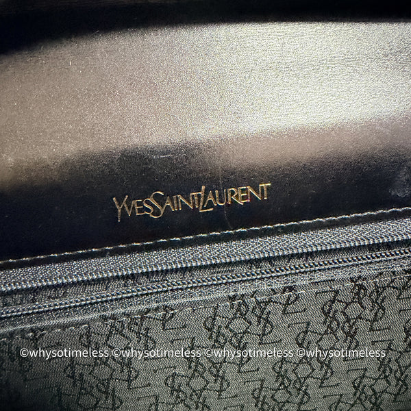 Vintage YSL Y-Kelly Bag - Black