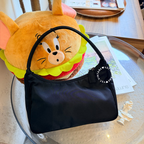 Vintage Prada Hobo Bag - Black 007