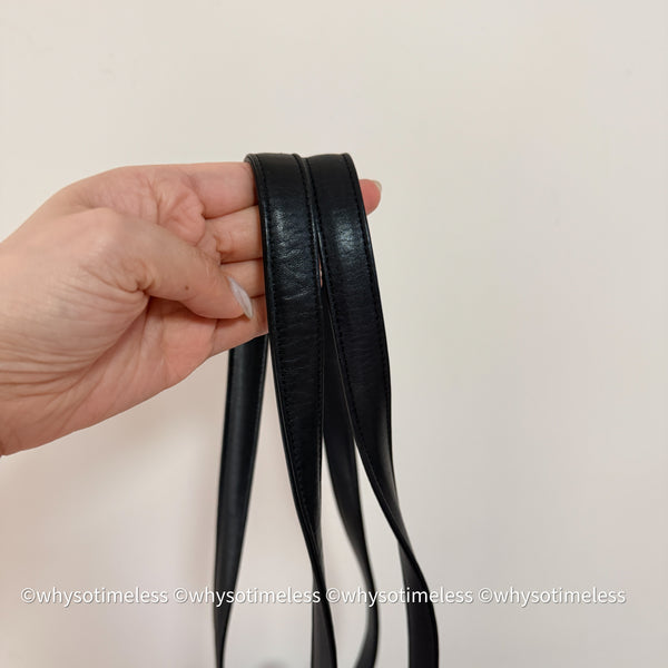 Vintage Lady Dior Shoulder Bag in Calf Leather - Black