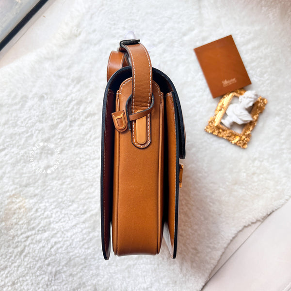 Vintage Delvaux Box Bag - Caramel