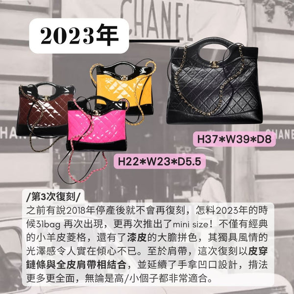 CHANEL 31BAG 的前世今生