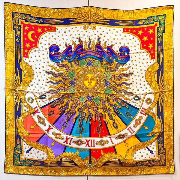 Vintage Hermès 1994's Silk Scarf 90 - Carpe Diem