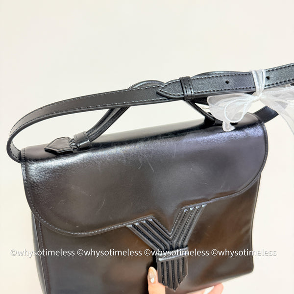 Vintage YSL Y-Kelly Bag - Black