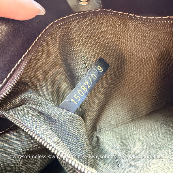 Vintage Fendi Zucca Tote Bag GHW