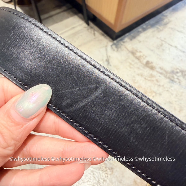 Vintage HERMÈS 1978’s Brevete H Belt Buckle & Reversible Leather Strap - GHW