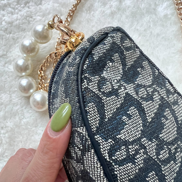 Vintage Dior Trotter Saddle Mini Bag / Makeup Bag 005