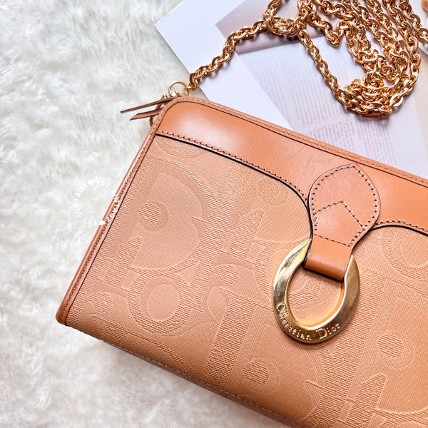 Vintage Dior Clutch - Thai Milk Tea