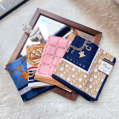 Vintage CELINE Scarfs/ Handkerchiefs (Manju/ Nanina/ Obelia/ Parinaz)