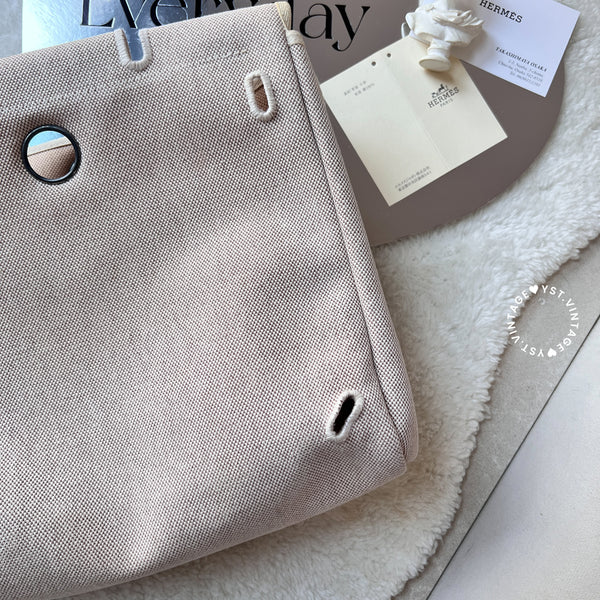 Vintage Hermès 2003 Herbag Ado Backpack PM - Beige