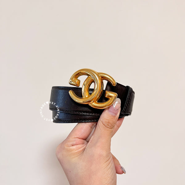 Vintage GUCCI Belt - Dark Brown*Gold