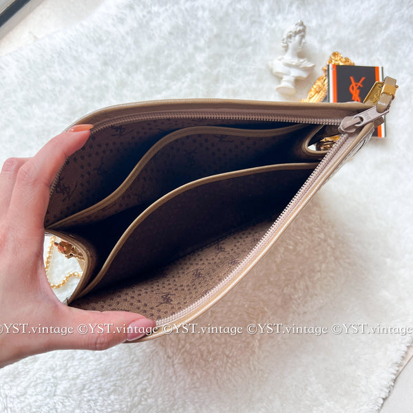 Vintage YSL Clutch 002 - Beige