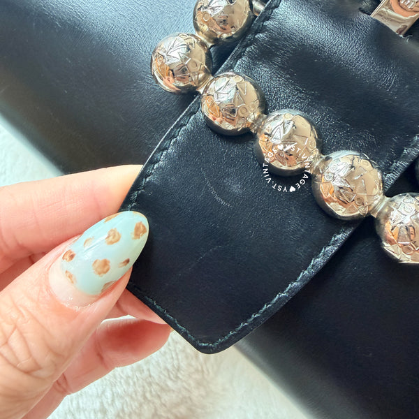 Vintage CELINE Planet Clutch - Black