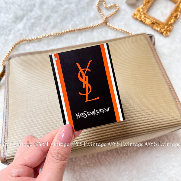Vintage YSL Clutch 002 - Beige