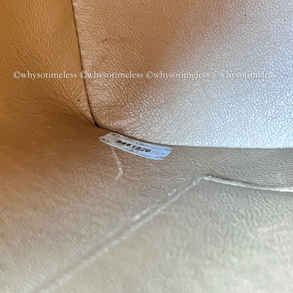 【May 1 Auction】 Vintage Chanel Caviar Medallion Hilton Tote - Dark Beige