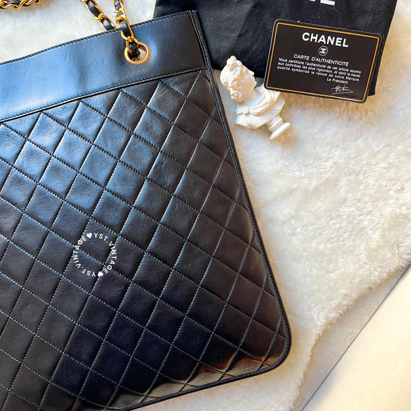 Vintage Chanel 2-Way Bag - Black 005