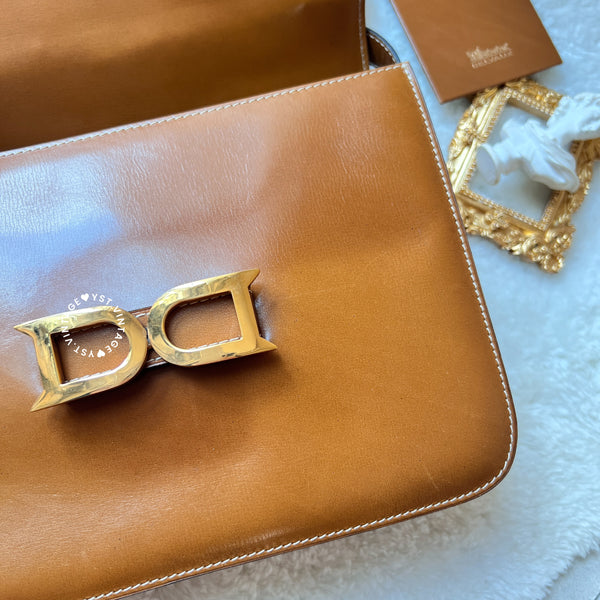 Vintage Delvaux Box Bag - Caramel