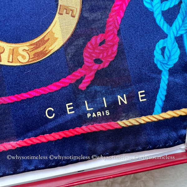 Vintage CELINE Scarfs/ Handkerchiefs - Cilo, Lily & Peony