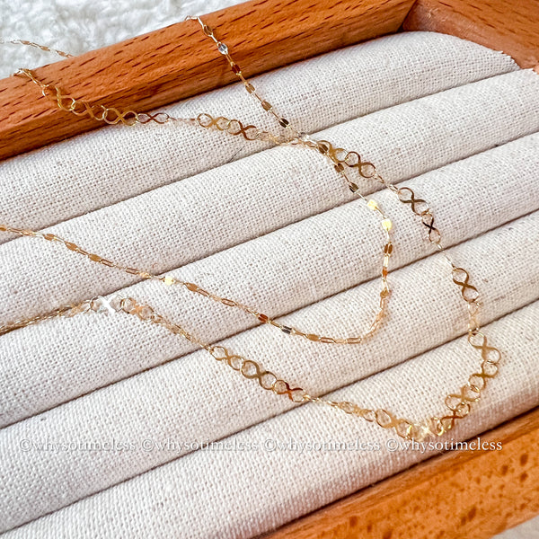 Japanese 10K/18KYG Necklace - Marie / Joséphine