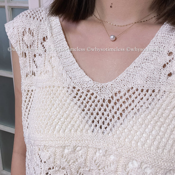 Japanese 10K/18KYG Necklace - Marie / Joséphine