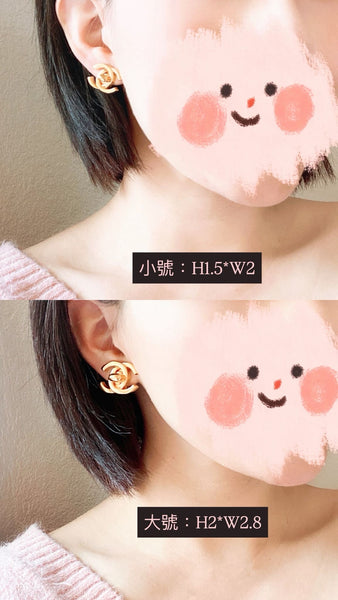 Vintage Chanel Turn-lock Coco Mark Ear Clips - 96A Size L