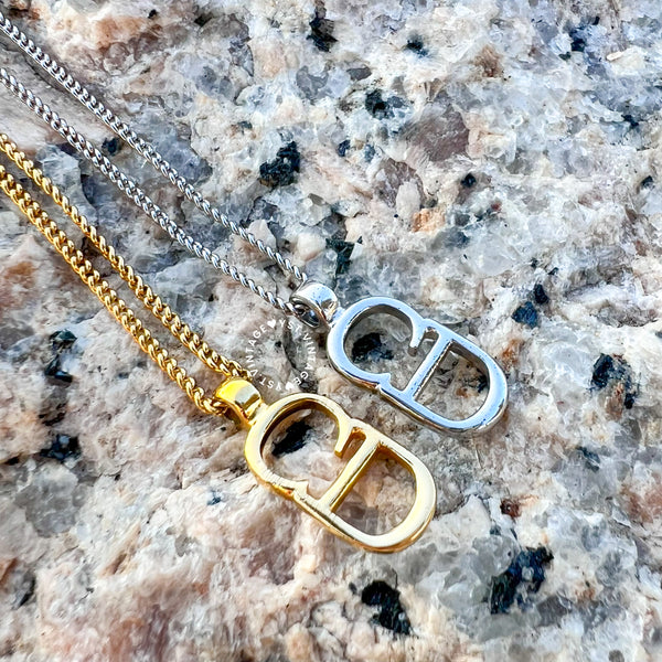 Vintage Dior Gold/ Silver-Finish Metal Necklaces 002 & 003