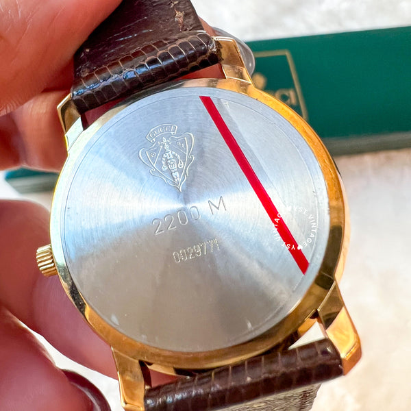 Vintage Gucci Shelly Line Watch