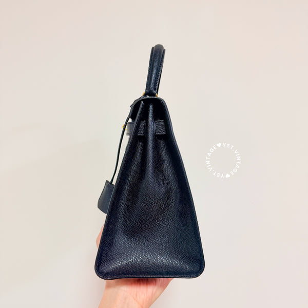 Vintage High-Class Kelly28 Bag - Black