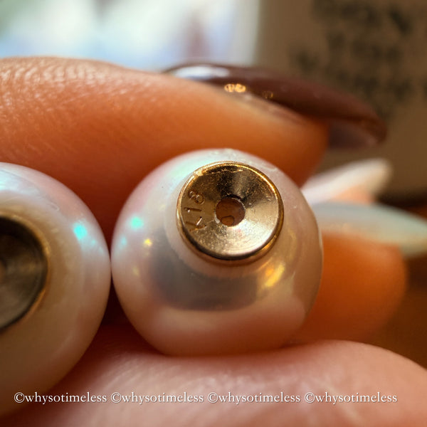 6/9mm Double Akoya 18KYG Earrings