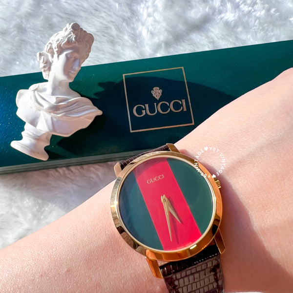 Vintage Gucci Shelly Line Watch