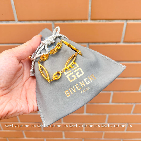Vintage Givenchy 24KGP Bracelet