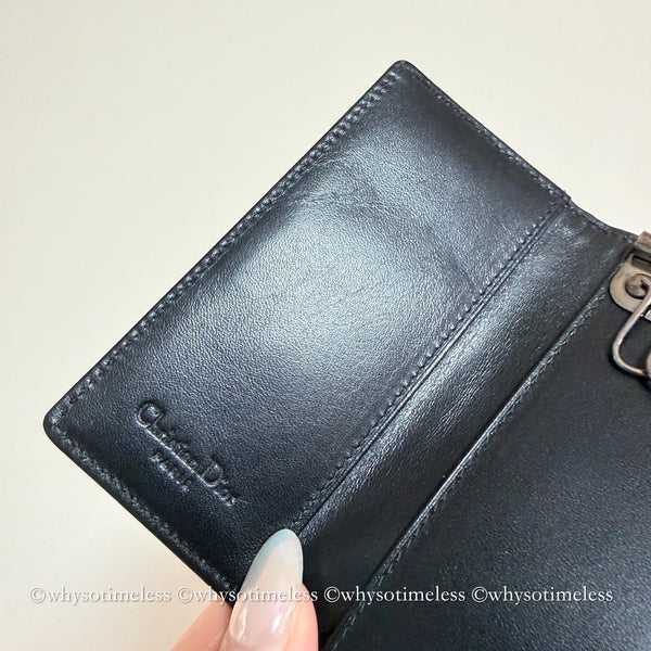 Vintage Dior Trotter Key Case - Black