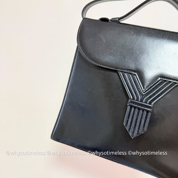 Vintage YSL Y-Kelly Bag - Black