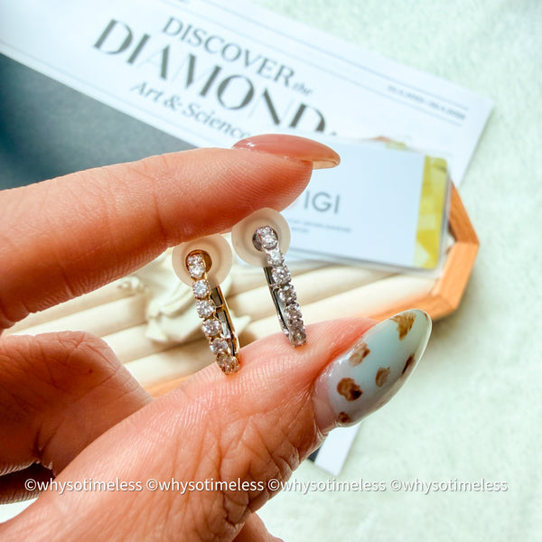 0.28ct Lab Grown Diamond 10K 2-way Ear Clips - Étoile