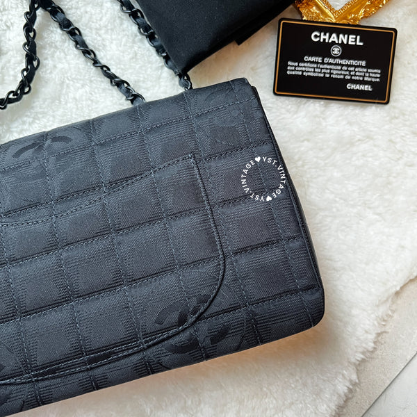 Vintage Chanel Coco Bar Classic Flap CF25 - Black 003