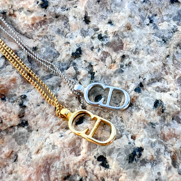 Vintage Dior Gold/ Silver-Finish Metal Necklaces 002 & 003