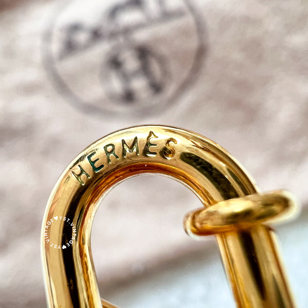 Vintage HERMÈS 1993's Cadena Pegasus Lock - Gold