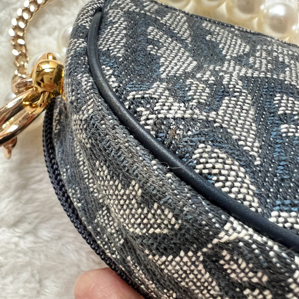 Vintage Dior Trotter Saddle Mini Bag / Makeup Bag 005