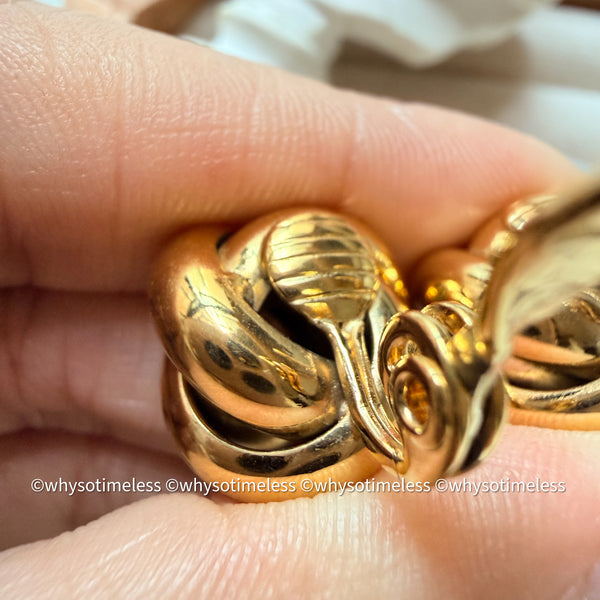 Vintage Monet 1980’s Trinity Ear Clips