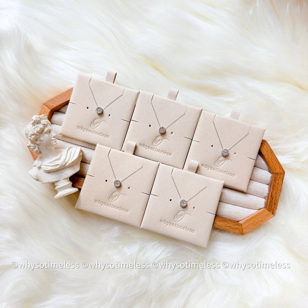 【Pre-order】0.30ct Natural Diamond Snowflake PT Necklace