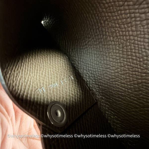 Pre-owned 2023's Hermès Calvi Card Holder - Ébène