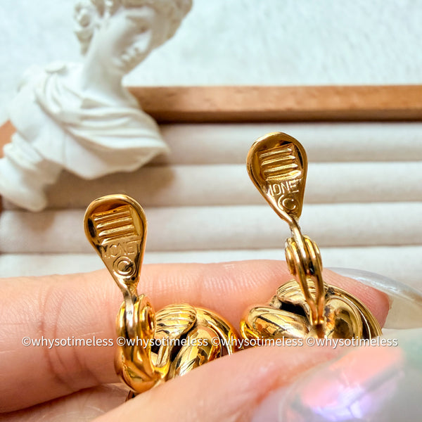 Vintage Monet 1980’s Trinity Ear Clips