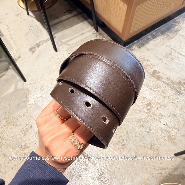 Vintage HERMÈS 1978’s Brevete H Belt Buckle & Reversible Leather Strap - GHW