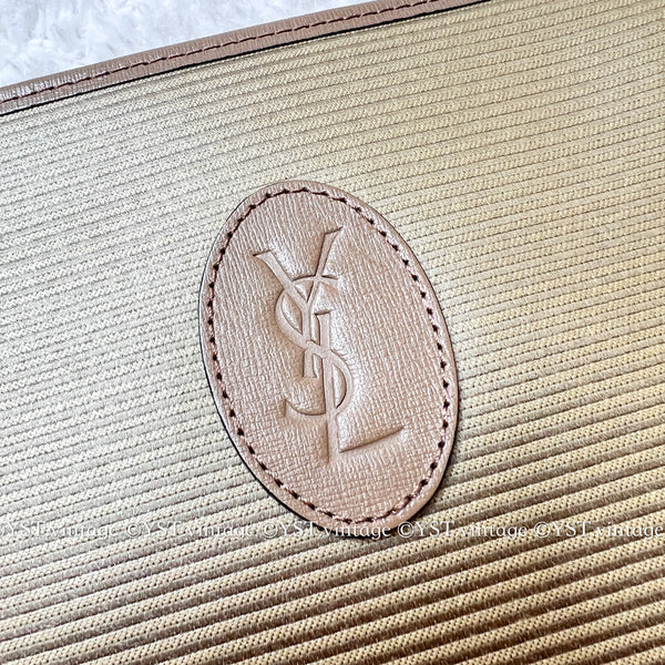 Vintage YSL Clutch 002 - Beige