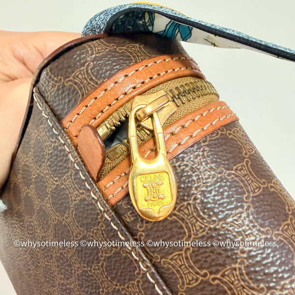 Vintage CELINE Macadam Vanity Bag 039 - Brown